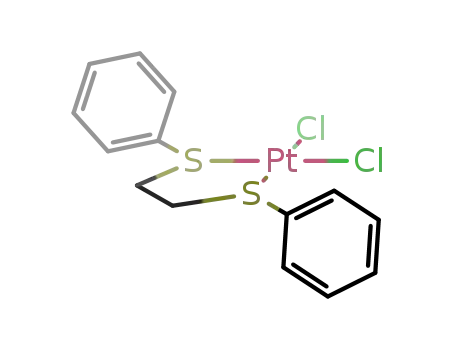 Molecular Structure of 22455-18-1 (Platinum,dichloro[1,1'-[1,2-ethanediylbis(thio)]bis[benzene]-S,S']-, (SP-4-2)- (9CI))