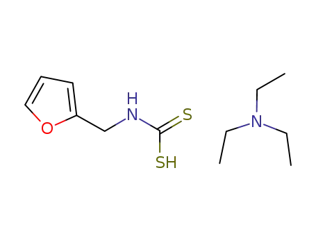 Molecular Structure of 31596-38-0 (Carbamodithioic acid, (2-furanylmethyl)-, compd. with
N,N-diethylethanamine (1:1))
