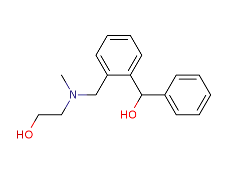 Molecular Structure of 60725-36-2 (2-[[(2-hydroxyethyl)methylamino]methyl]benzhydryl alcohol)