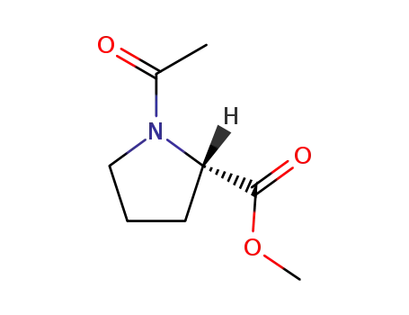 Molecular Structure of 18800-83-4 (1-Acetyl-pyrrolidine-2-carboxylic acid Methyl ester)