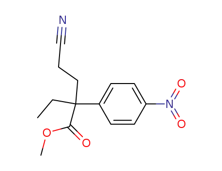 methyl 4-cyano-2-ethyl-2-(4-nitrophenyl)butanoate