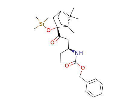 [(S)-1-Ethyl-3-oxo-3-((1R,2R,4R)-1,7,7-trimethyl-2-trimethylsilanyloxy-bicyclo[2.2.1]hept-2-yl)-propyl]-carbamic acid benzyl ester