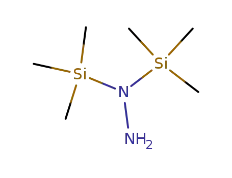 Molecular Structure of 6676-27-3 (Hydrazine, 1,1-bis(trimethylsilyl)-)