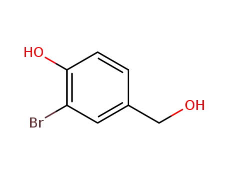 Molecular Structure of 29922-56-3 (2-BROMO-4-HYDROXYMETHYL-PHENOL)