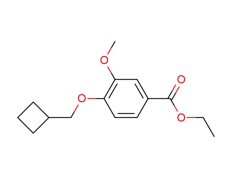 Molecular Structure of 247569-98-8 (ethyl 4-cyclobutylmethoxy-3-methoxybenzoate)