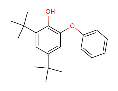 Molecular Structure of 91378-07-3 (Phenol, 2,4-bis(1,1-dimethylethyl)-6-phenoxy-)