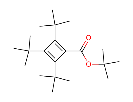 Molecular Structure of 83747-03-9 (2,3,4-Tri-tert-butylcyclobutadien-1-carbonsaeure-tert-butylester)