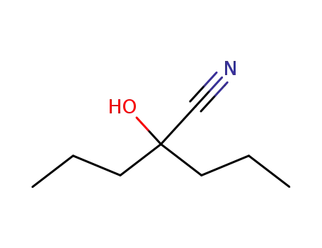 Molecular Structure of 5699-74-1 (2-hydroxy-2-propylvaleronitrile)