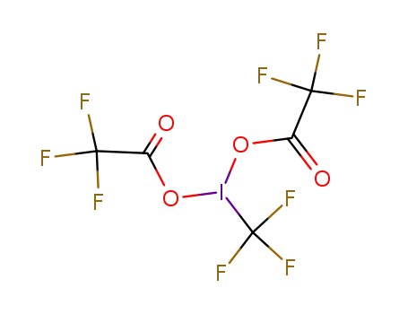 Molecular Structure of 60669-28-5 (Trifluoromethyliodine(III) bis-trifluoroacetate)