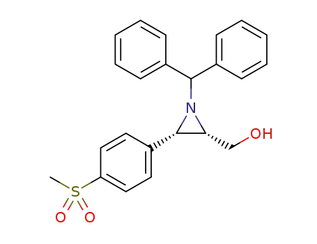 ((2S,3S)-1-benzhydryl-3-(4-(methylsulfonyl)phenyl)aziridin-2-yl)methanol