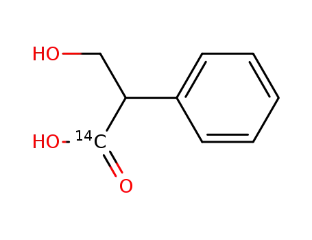 3-hydroxy-2-phenyl-propionic acid-1-<sup>14</sup>C