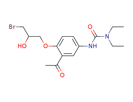 3-[3-ACETYL-4-(3-BROMO-2-HYDROXYPROPOXY)PHENYL]-1,1-DIETHYLUREA
