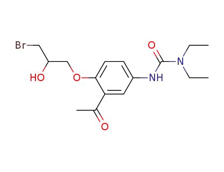3-[3-Acetyl-4-(3-bromo-2-hydroxypropoxy)phenyl]-1,1-diethylurea
