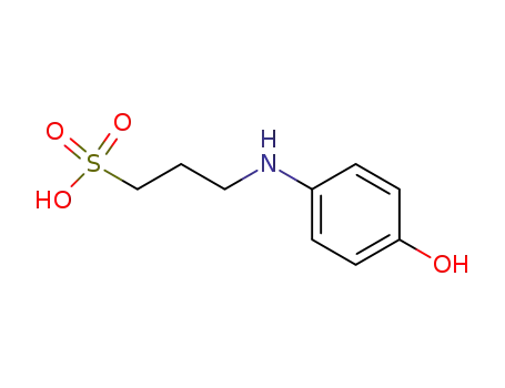 Molecular Structure of 52962-42-2 (3-[(4-hydroxyphenyl)amino]propanesulphonic acid)