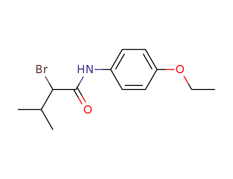 Molecular Structure of 52964-39-3 (2-bromo-N-(4-ethoxyphenyl)-3-methylbutyramide)