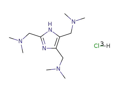 Molecular Structure of 125029-71-2 (2,4,5-Tris(dimethylaminomethyl)imidazole Trihydrochloride)