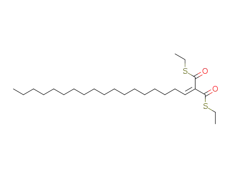 Molecular Structure of 137324-72-2 (2-Octadecylidene-dithiomalonic acid di-S-ethyl ester)