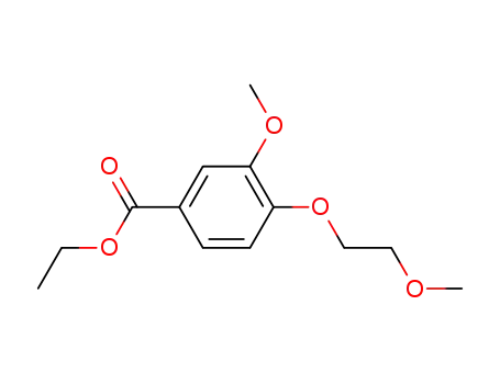 Molecular Structure of 196194-41-9 (ethyl 3-methoxy-4-(2-methoxyethoxy)benzoate)