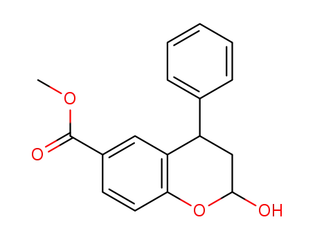 2-하이드록시-4-페닐-6-메톡시카보닐-2,3-디하이드로벤조피란(부분입체이성체 혼합물)