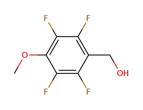 Molecular Structure of 35175-79-2 (4-METHOXY-2,3,5,6-TETRAFLUOROBENZYL ALCOHOL)
