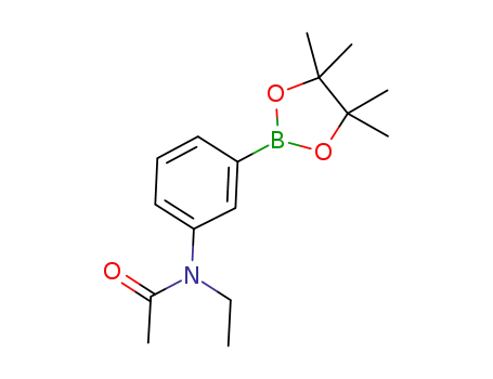 Molecular Structure of 1224288-99-6 (N-ethyI-N-(3-(4,4,5,5-tetramethyI-1,3,2-dioxaboroIan-2-yl)phenyI)acetamide)