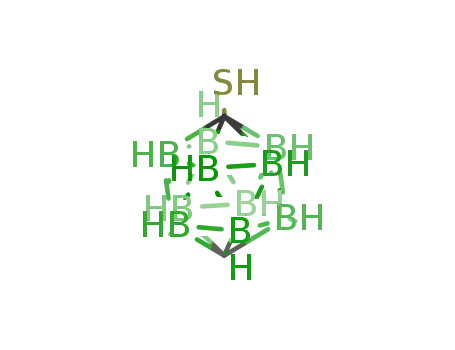 Molecular Structure of 69985-41-7 (1‐(mercapto)‐1,12‐dicarba‐closo‐dodecaborane(12))