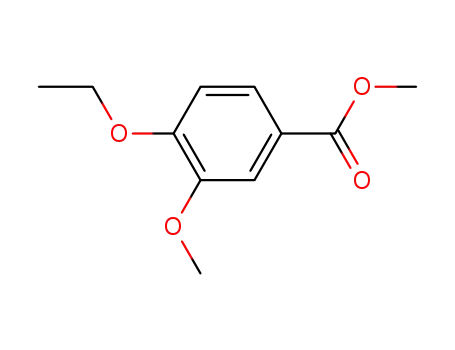 Molecular Structure of 3535-24-8 (4-ethoxy-3-methoxybenzoic acid methyl ester)
