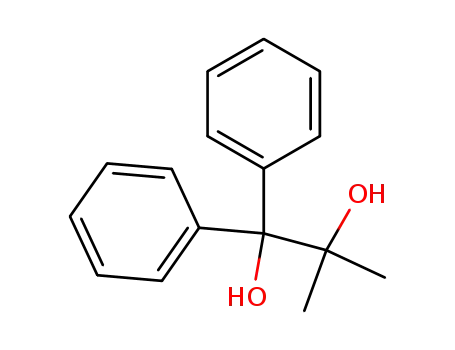 Molecular Structure of 5344-64-9 (2-methyl-1,1-diphenylpropane-1,2-diol)