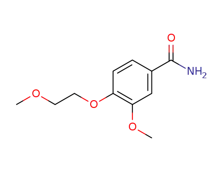 Molecular Structure of 247569-95-5 (3-methoxy-4-(2-methoxyethoxy)benzamide)