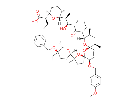 Molecular Structure of 120269-81-0 (17-epi-20-O-(4-methoxybenzyl)-28-O-benzylsalinomycin)