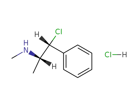 Molecular Structure of 27270-80-0 ((-)-Chloroephedine hydrochloride)