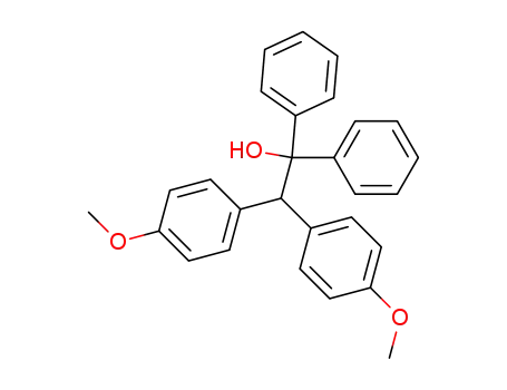 Molecular Structure of 859777-81-4 (2,2-bis-(4-methoxy-phenyl)-1,1-diphenyl-ethanol)