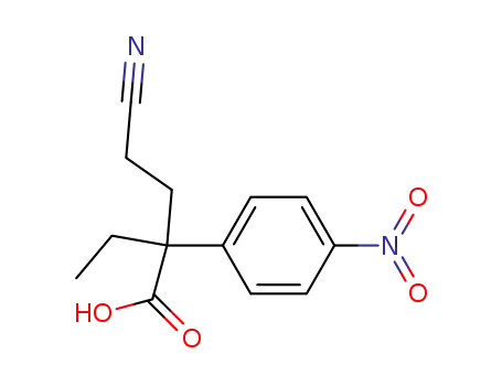 4-cyano-2-ethyl-2-(4-nitrophenyl)butanoic acid