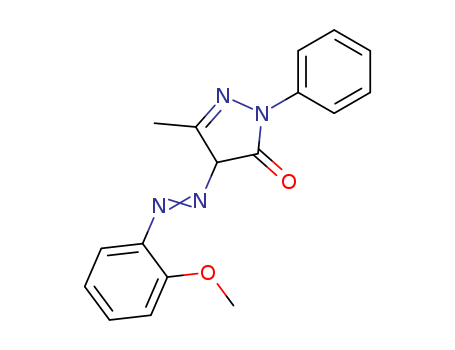 2,4-dihydro-4-[(2-methoxyphenyl)azo]-5-methyl-2-phenyl-3H-Pyrazol-3-one  CAS NO.4645-07-2