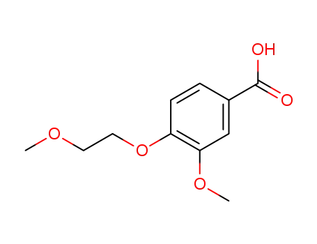 Molecular Structure of 247569-94-4 (3-methoxy-4-(2-methoxyethoxy)benzoic acid)