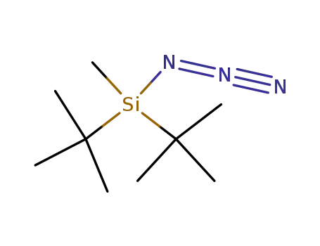 Molecular Structure of 103457-88-1 (Silane, azidobis(1,1-dimethylethyl)methyl-)