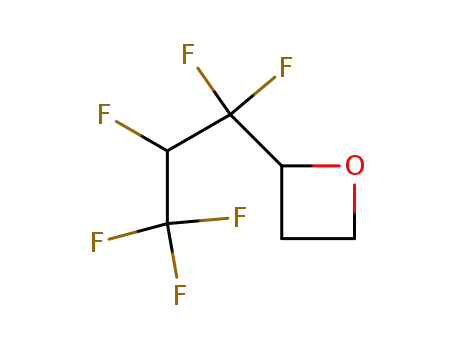 Molecular Structure of 94412-82-5 (Oxetane, 2-(1,1,2,3,3,3-hexafluoropropyl)-)