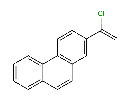 Molecular Structure of 228266-64-6 (2-(1-chloroethenyl)phenanthrene)
