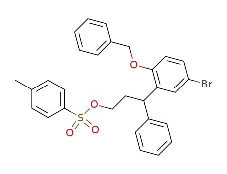 벤젠프로판올, 5-broMo-g-페닐-2-(페닐메톡시)-, 4-메틸벤젠설포네이트(9CI)
