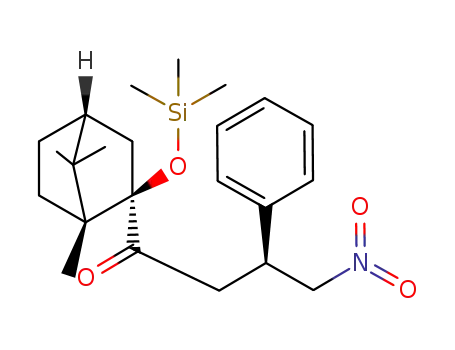 (S)-4-Nitro-3-phenyl-1-((1R,2R,4R)-1,7,7-trimethyl-2-trimethylsilanyloxy-bicyclo[2.2.1]hept-2-yl)-butan-1-one