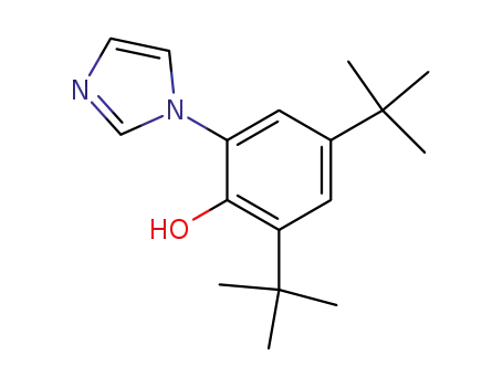 Molecular Structure of 78009-23-1 (1-(3,5-di-tert-butyl-2-hydroxyphenyl)imidazole)