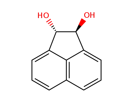 Molecular Structure of 2963-87-3 ((1R,2R)-1,2-dihydroacenaphthylene-1,2-diol)