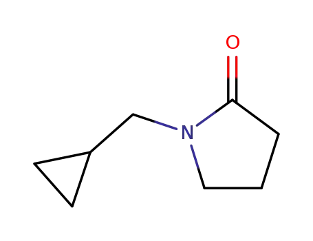 Molecular Structure of 60737-64-6 (1-(cyclopropylmethyl)pyrrolidin-2-one)