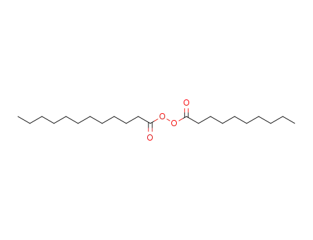 Molecular Structure of 25289-72-9 (decanoyl dodecanoyl peroxide)