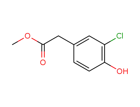 Molecular Structure of 57017-95-5 (methyl 3-chloro-4-hydroxyphenylacetate)