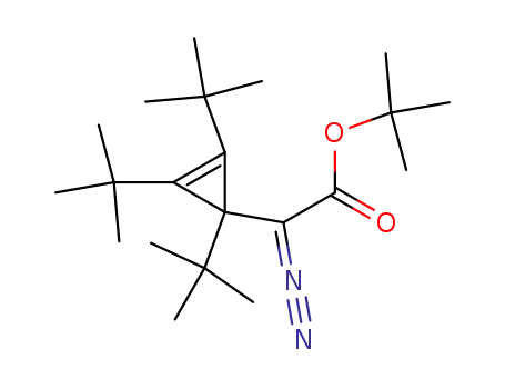 Diazo(1,2,3-tri-tert-butyl-2-cyclopropen-1-yl)essigsaeure-tert-butylester
