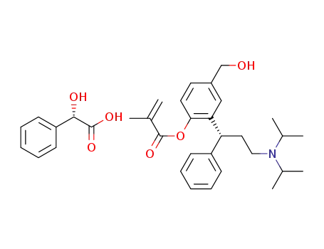 (R)-2-(3-(diisopropylamino)-1-phenylpropyl)-4-(hydroxylmethyl)phenylmethacrylate mandelate