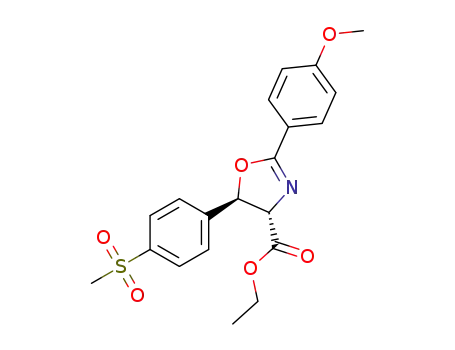 ethyl (4S,5R)-2-(4-methoxyphenyl)-5-[4-(methylsulfonyl)phenyl]-4,5-dihydro-1,3-oxazole-4-carboxylate