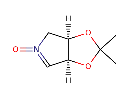Molecular Structure of 213598-45-9 ((3aR,6aS)-2,2-dimethyl-4,6a-dihydro-3aH-[1,3]dioxolo[4,5-c]pyrrole-N-oxide)