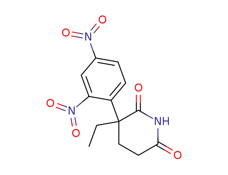 Molecular Structure of 59453-51-9 (3-ethyl-3-(2',4'-dinitrophenyl)-piperidine-2,6-dione)
